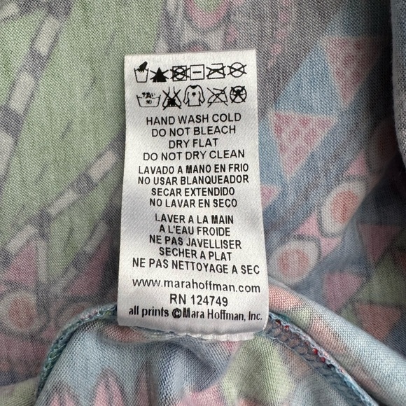 NWT Mara Hoffman Jersey Racerback Fitted Mini Dress in‎ Ganesh Sky Size XS - Picture 15 of 15